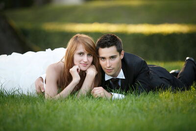 Ania i Adrian - sesja plenerowa Pałac Mierzęcin